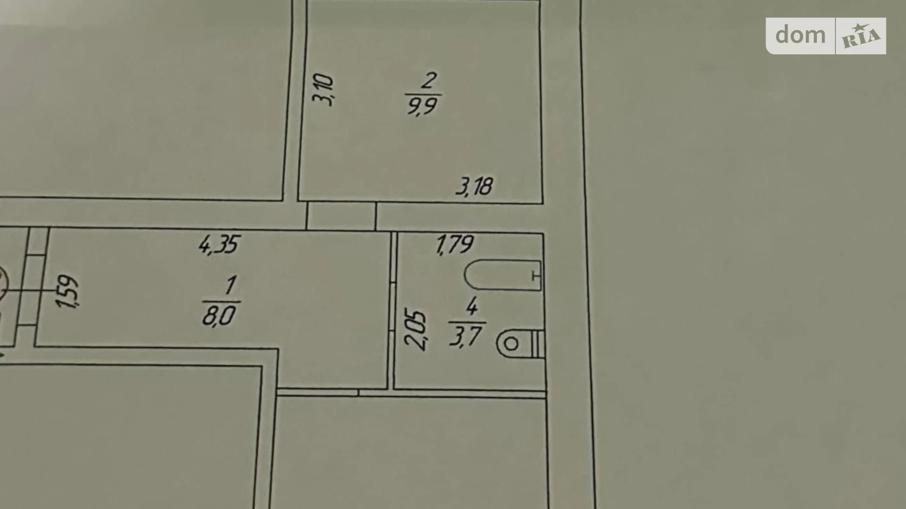 Продается 2-комнатная квартира 52 кв. м в Виннице, ул. Марии Примаченко(Покрышкина), 8З