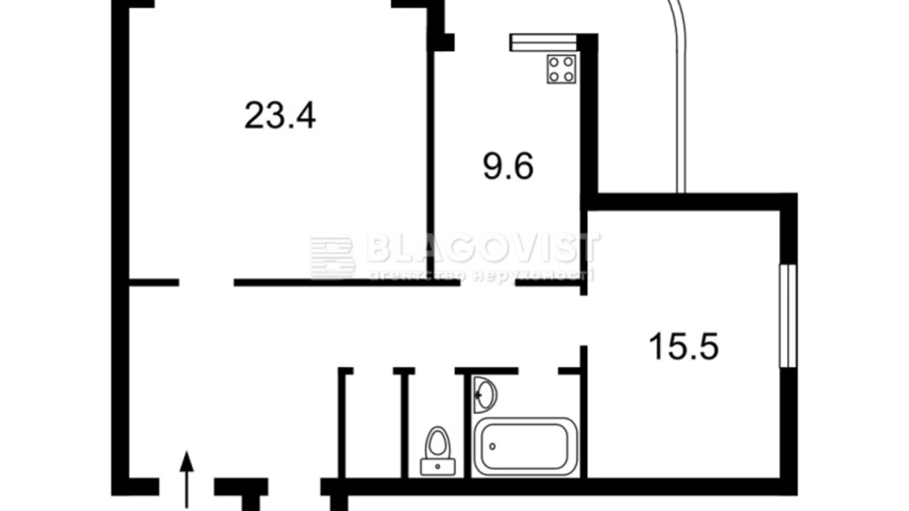 Продається 2-кімнатна квартира 76 кв. м у Києві, вул. Старонаводницька