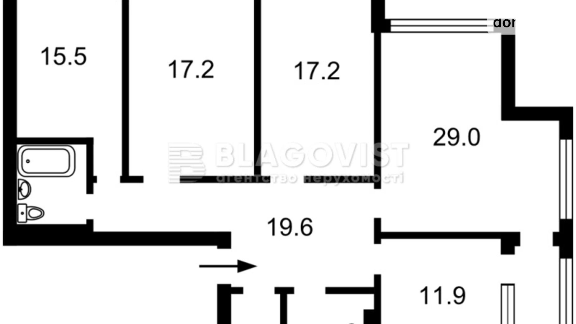 Продается 4-комнатная квартира 125 кв. м в Киеве, просп. Правды