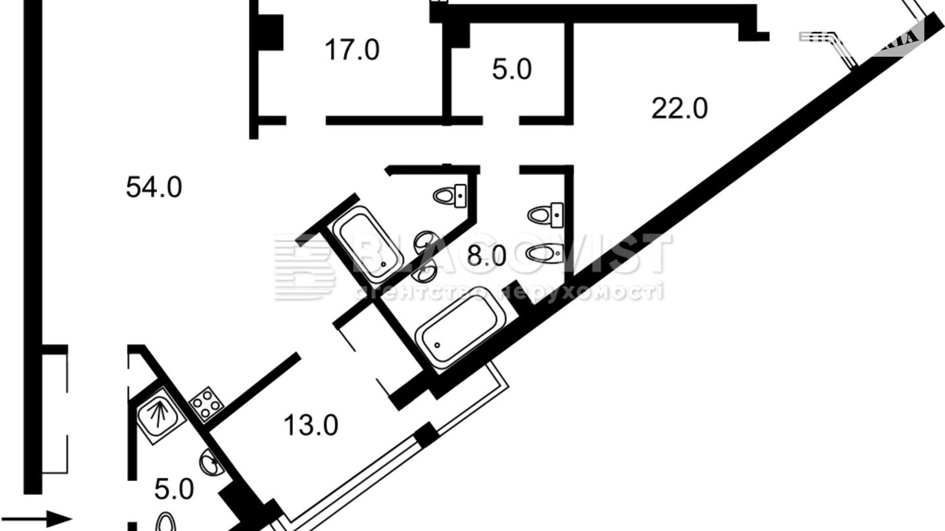 Продается 4-комнатная квартира 155 кв. м в Киеве, бул. Дарницкий, 8В