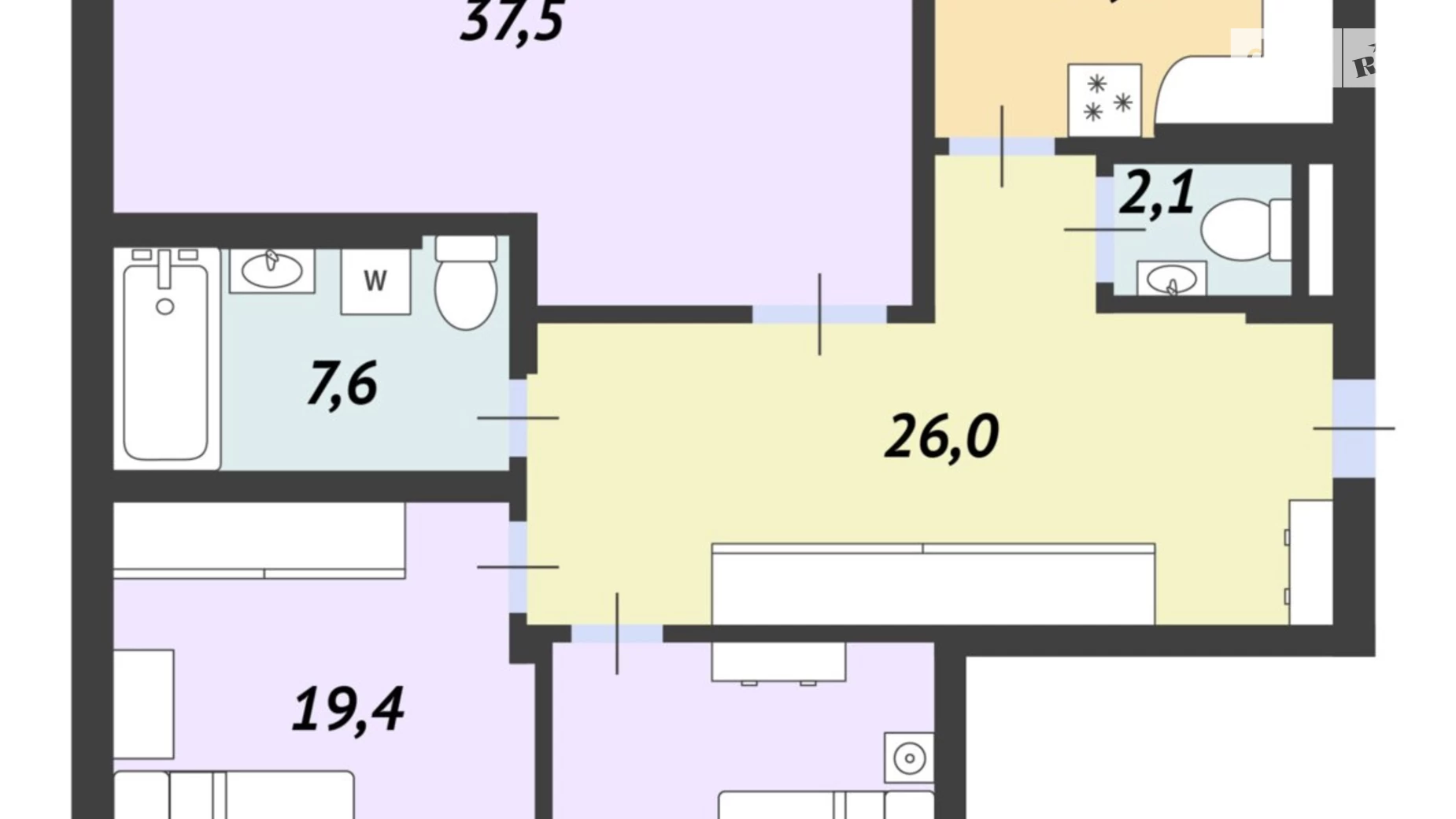 Продается 3-комнатная квартира 138.4 кв. м в Киеве, ул. Жилянская, 30А - фото 2