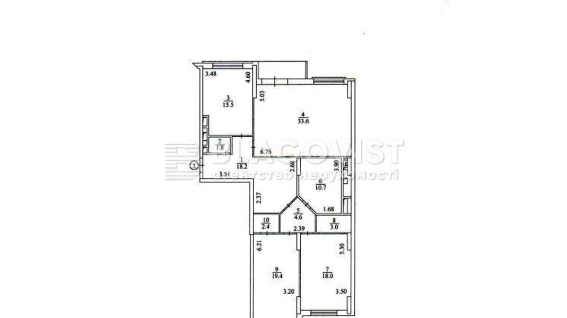 Продается 5-комнатная квартира 130 кв. м в Киеве, ул. Крещатик, 27Б