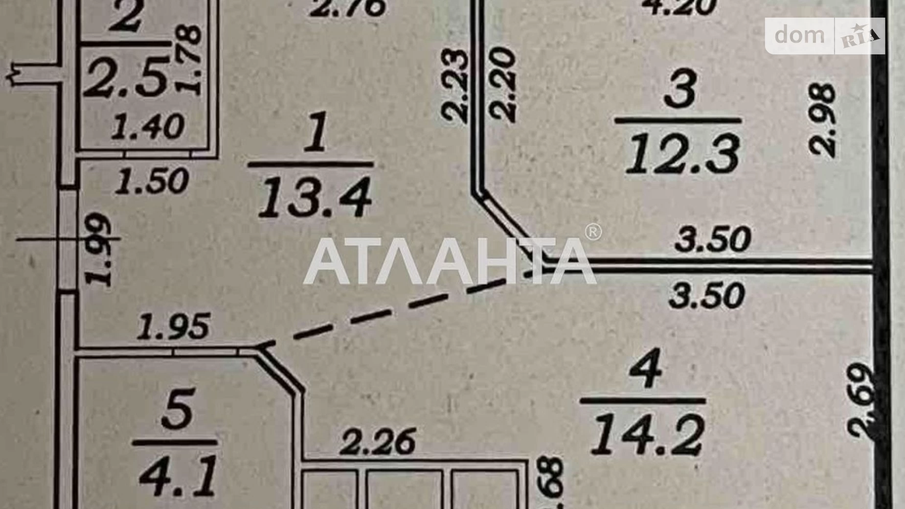 Продается 1-комнатная квартира 46.5 кв. м в Одессе, ул. Жемчужная, 3 - фото 2