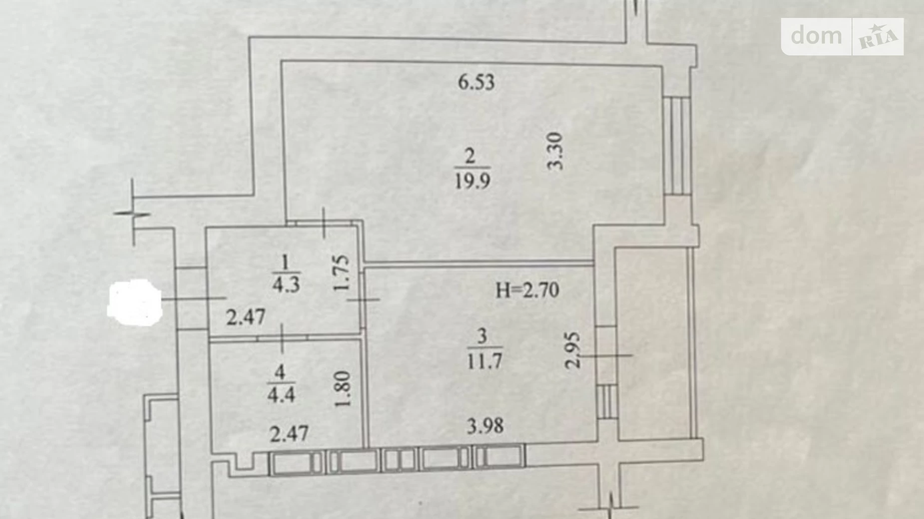 Продается 1-комнатная квартира 43 кв. м в Харькове, просп. Героев Харькова(Московский), 268А