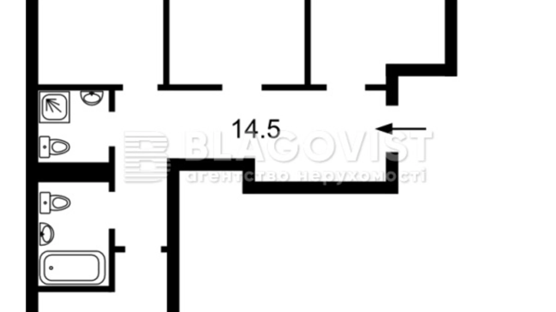 Продается 3-комнатная квартира 96 кв. м в Киеве, ул. Александра Олеся, 7