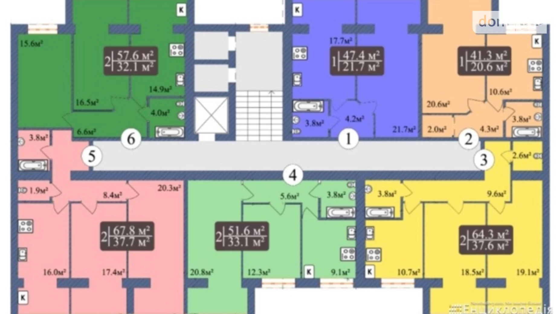 Продается 5-комнатная квартира 51.6 кв. м в Чернигове, просп. Мира