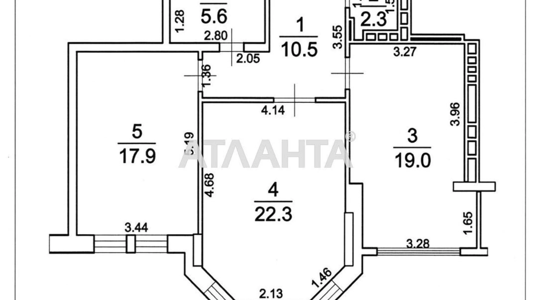 Продается 2-комнатная квартира 76 кв. м в Черноморске, ул. Парусная - фото 3