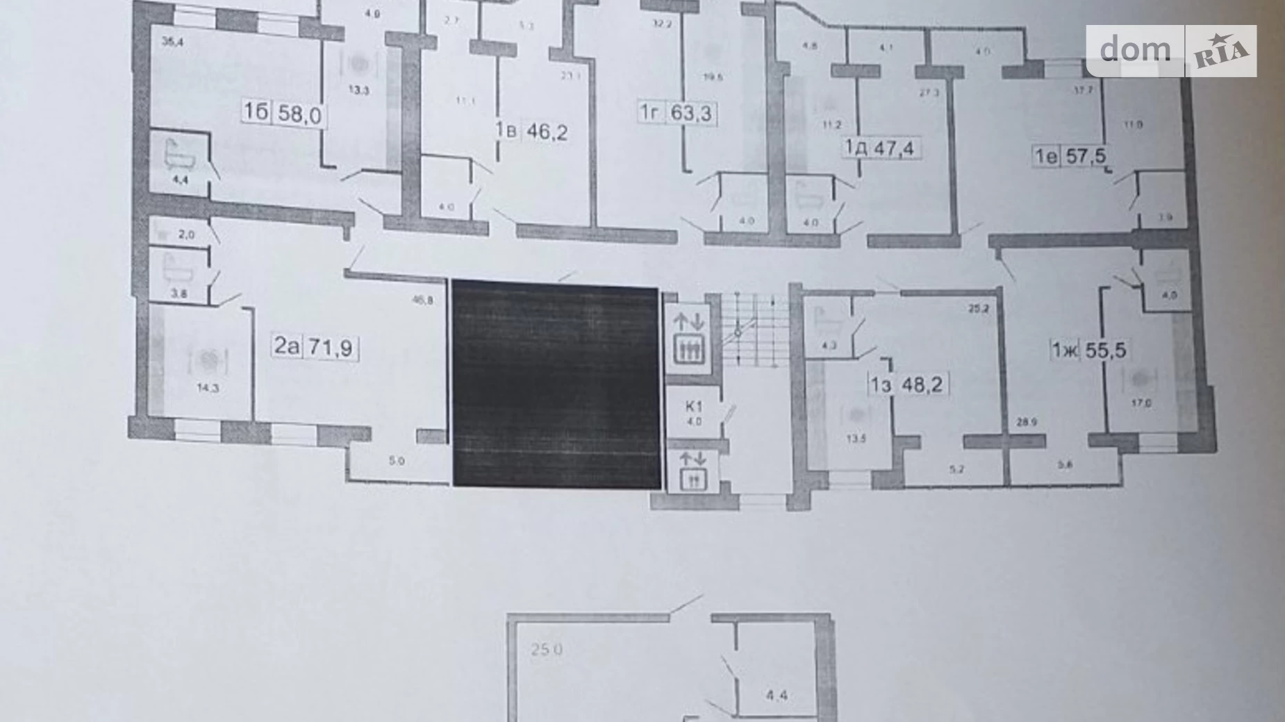 Продается 1-комнатная квартира 49 кв. м в Днепре, ул. Набережная Победы, 44С