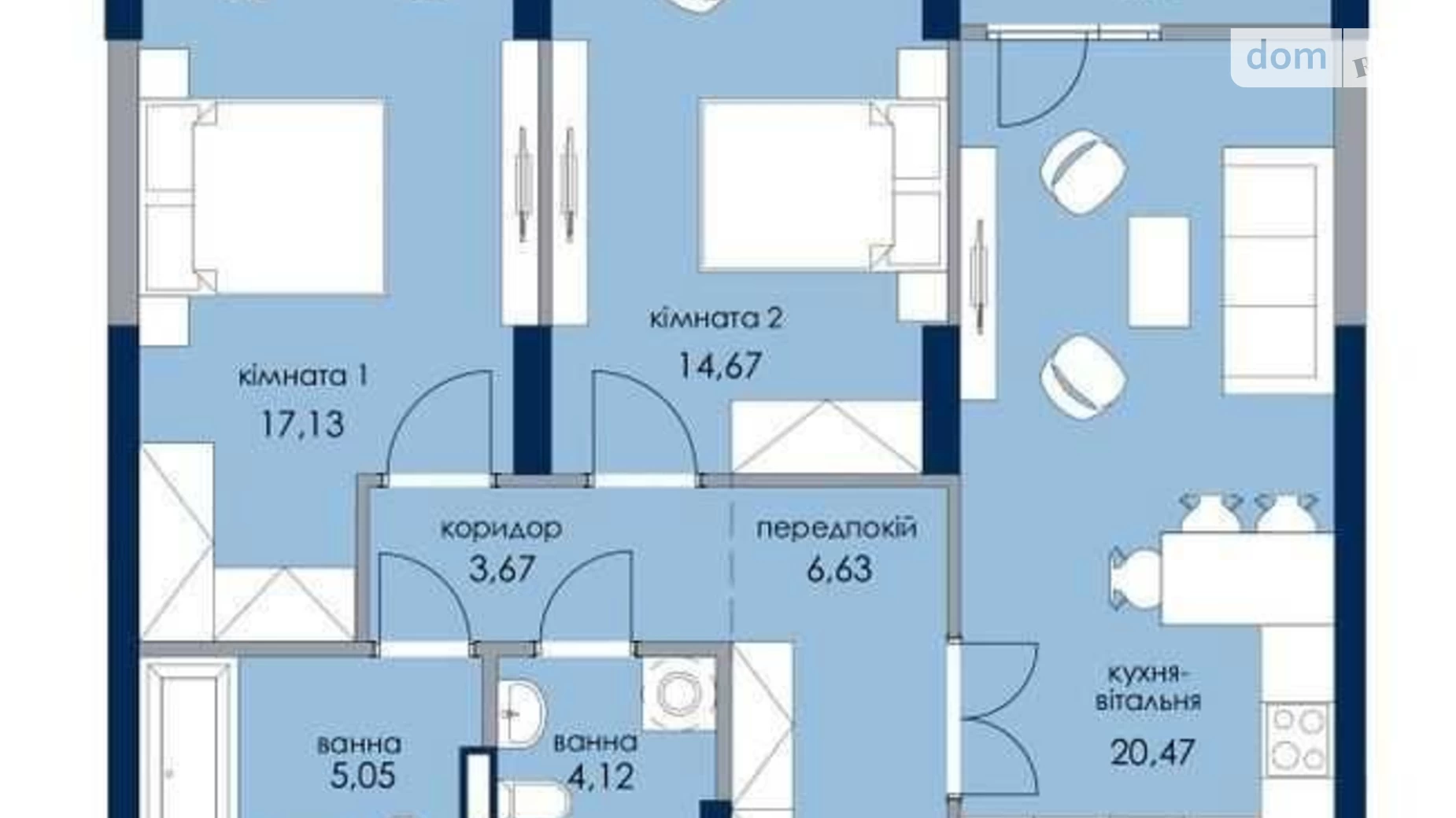 Продается 2-комнатная квартира 75 кв. м в Киеве, ул. Князя Романа Мстиславича(Генерала Жмаченко), 26