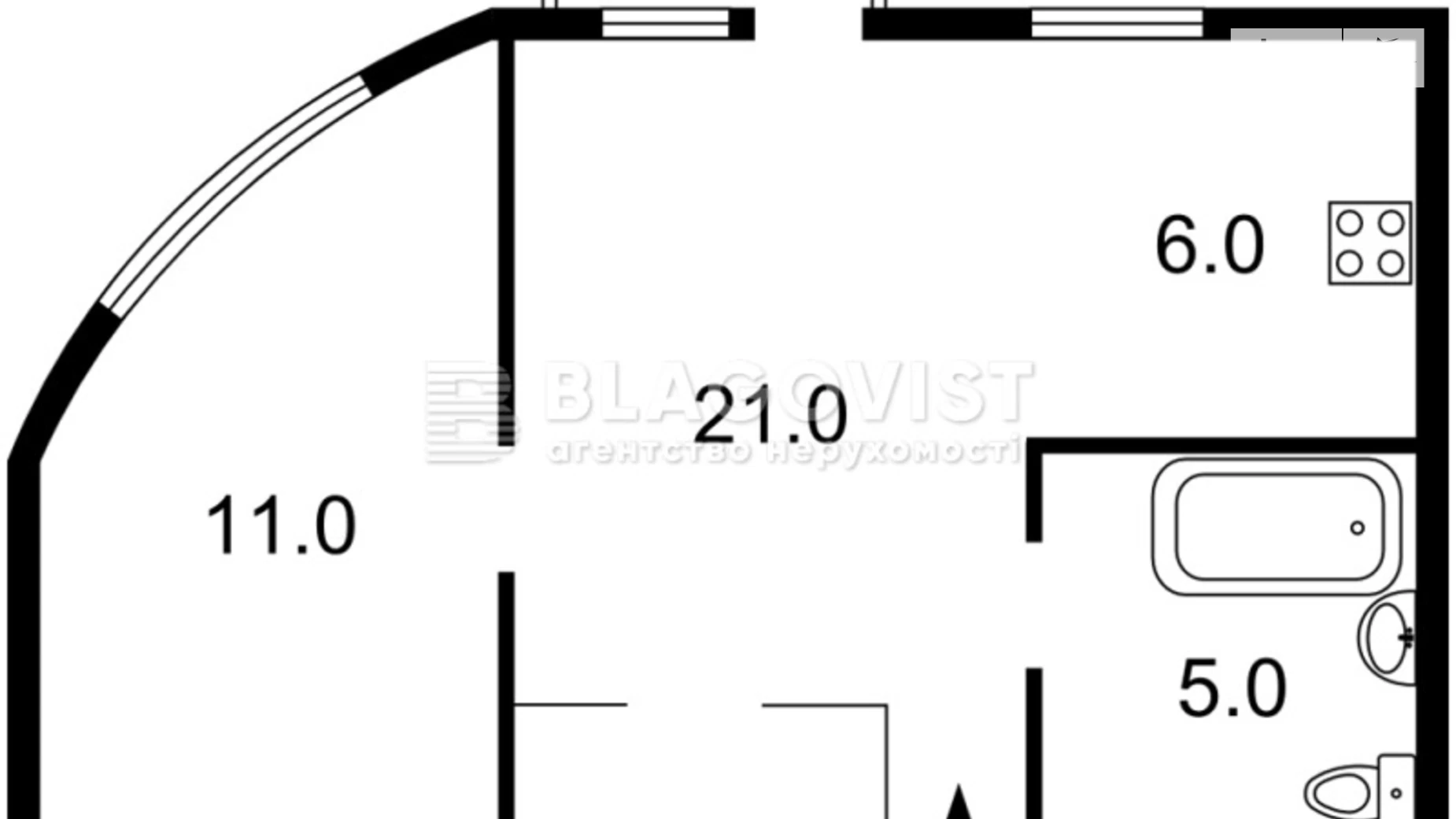 Продается 2-комнатная квартира 45 кв. м в Киеве, ул. Терещенковская, 7/13 - фото 3