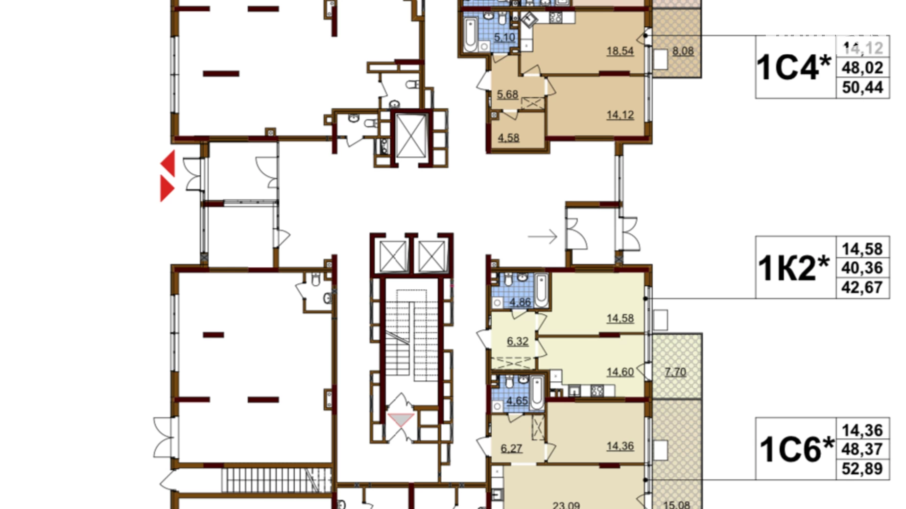 Продается 1-комнатная квартира 48.1 кв. м в Киеве, ул. Александра Олеся, 5А