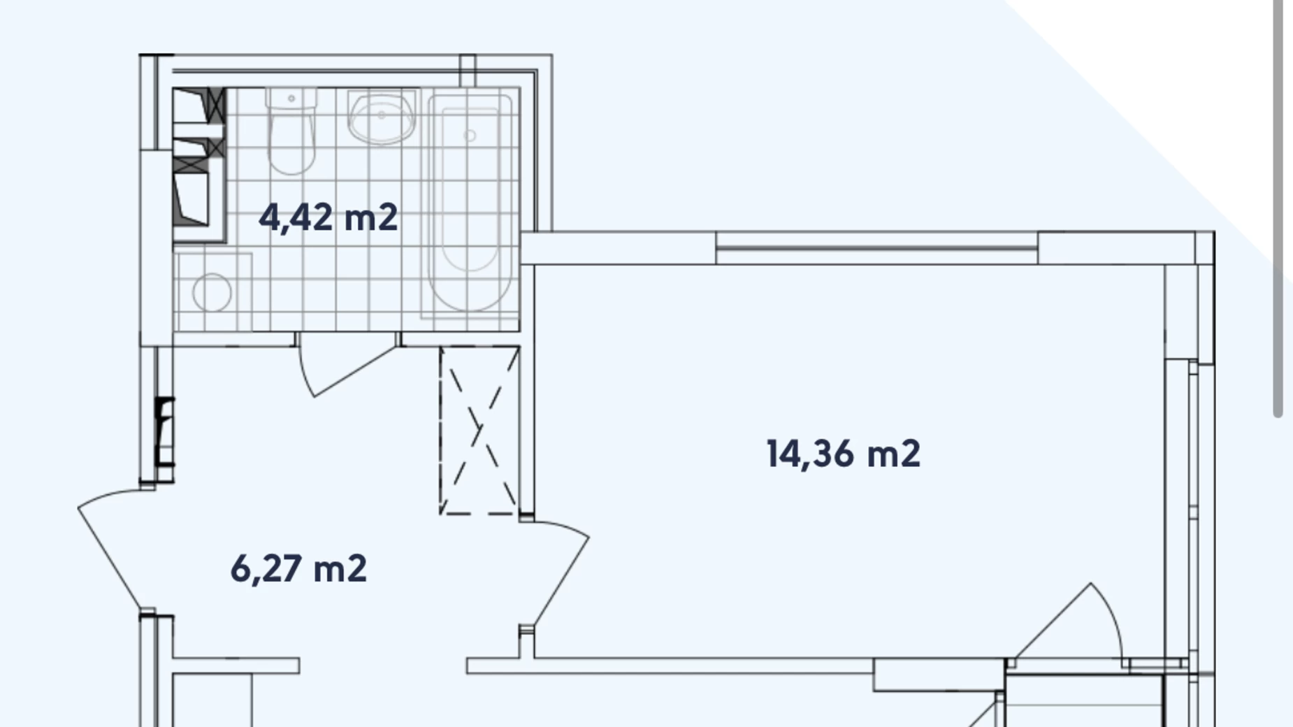 Продается 1-комнатная квартира 48.1 кв. м в Киеве, ул. Александра Олеся, 15/2