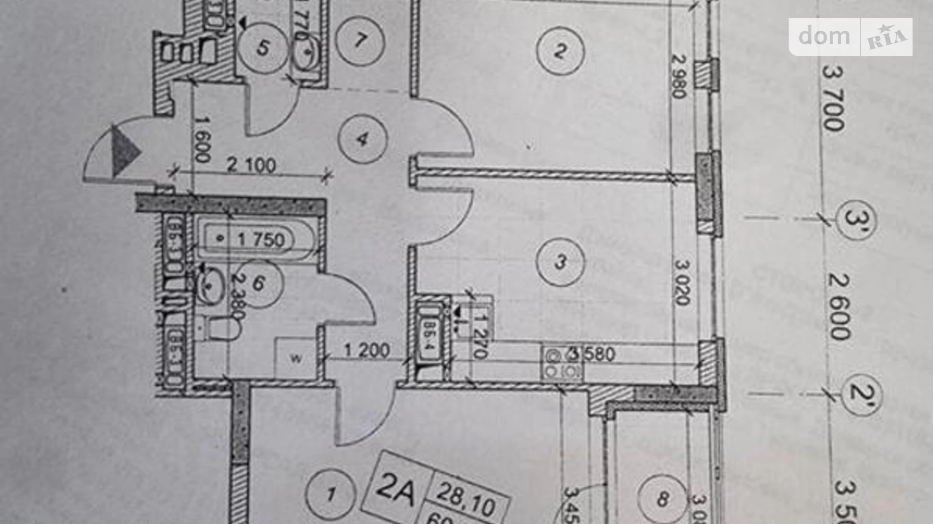 Продается 2-комнатная квартира 60.21 кв. м в Киеве, ул. Бердника Олеся, 1Г - фото 4