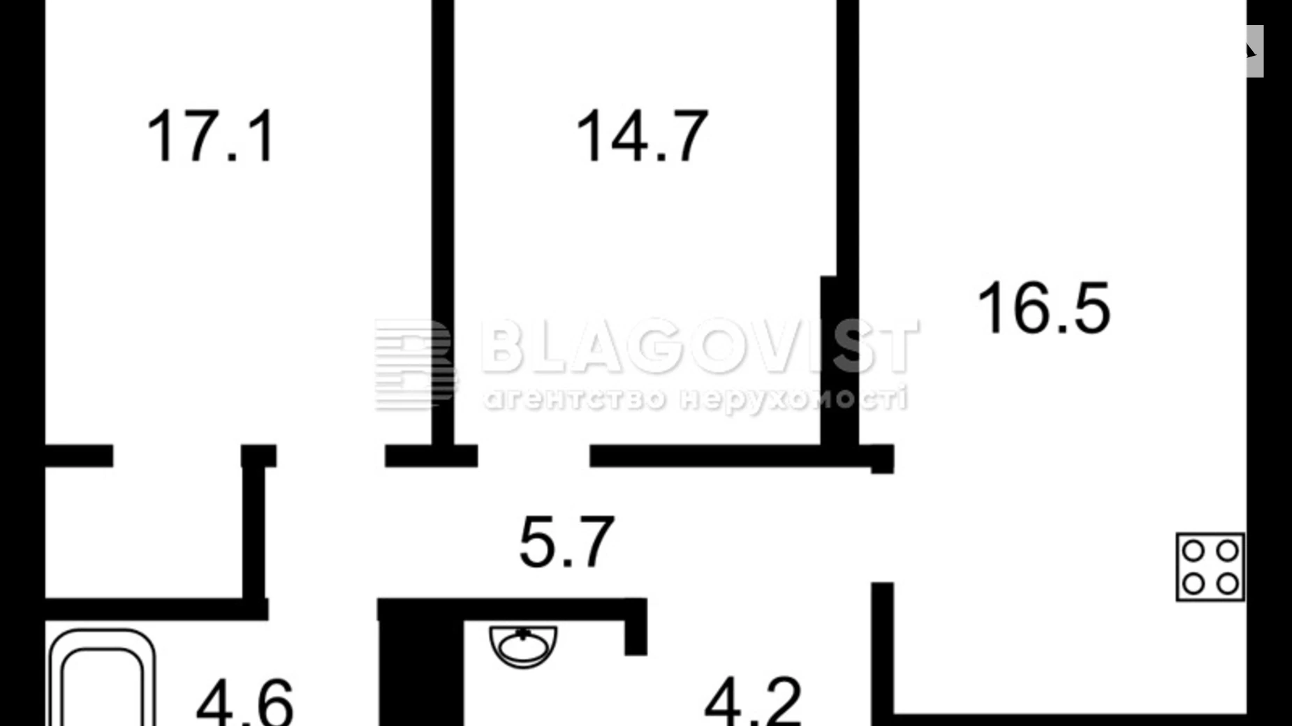 Продается 2-комнатная квартира 68.2 кв. м в Киеве, ул. Академика Заболотного, 1А - фото 3