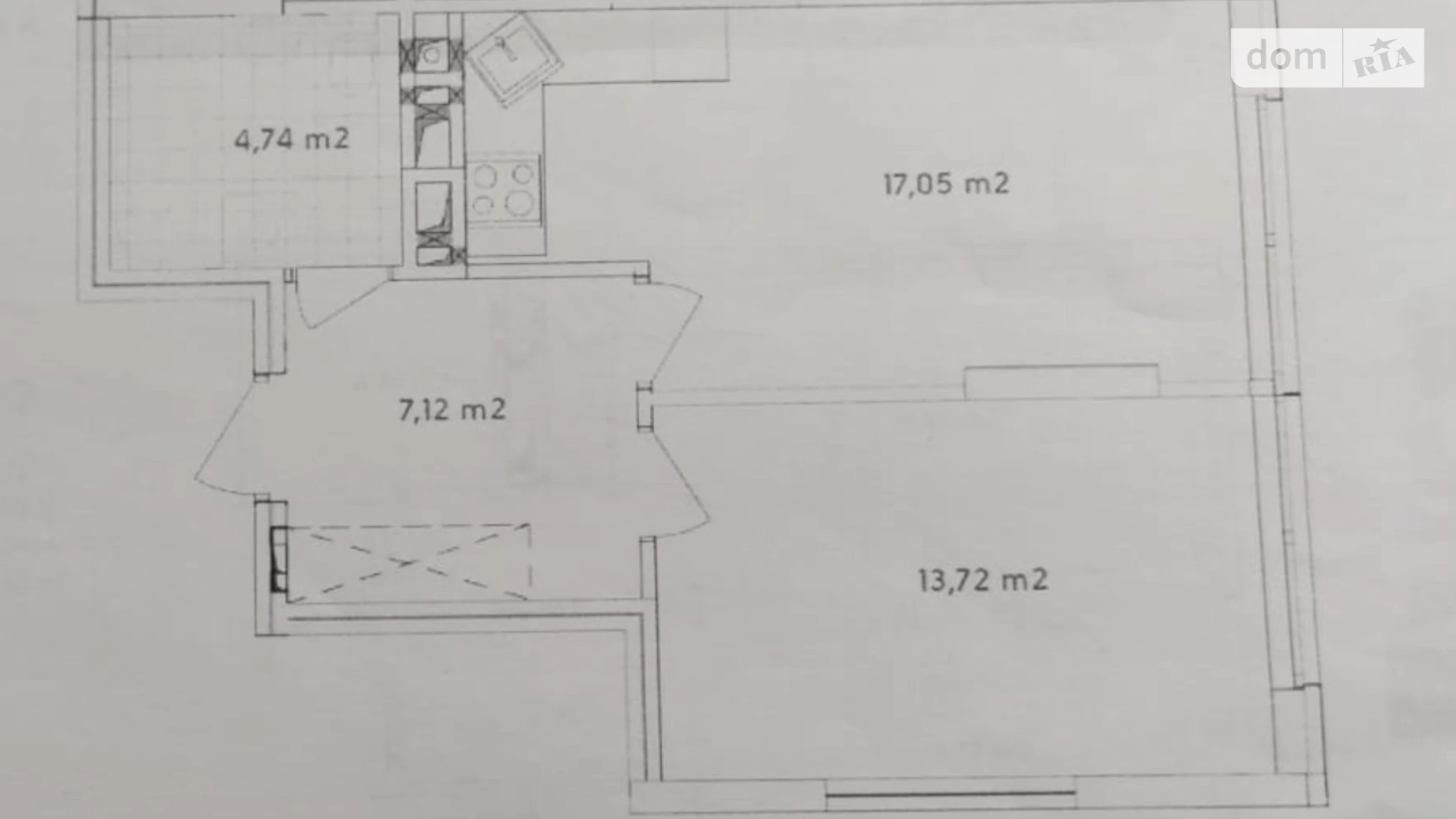 Продається 1-кімнатна квартира 43 кв. м у Києві, вул. Олександра Олеся, 5А - фото 2