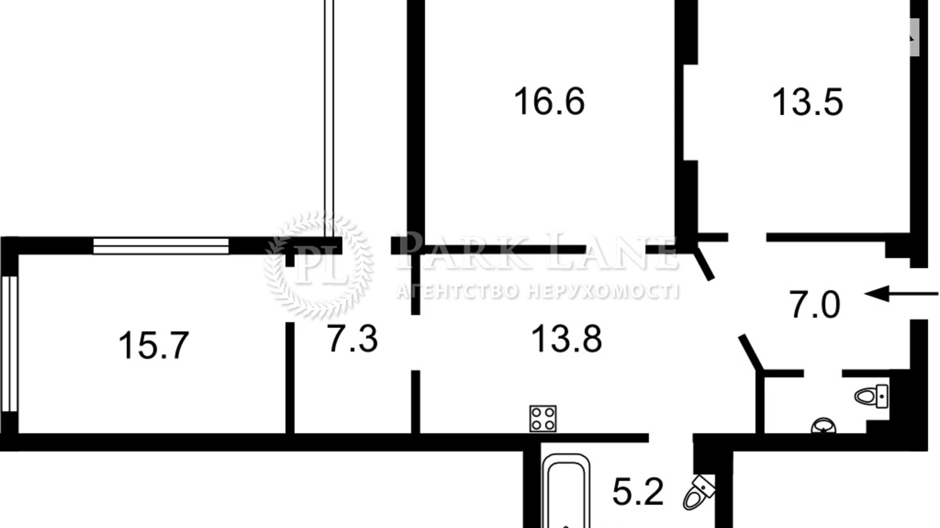 Продается 2-комнатная квартира 85 кв. м в Киеве, просп. Воскресенский(Перова), 10А - фото 2