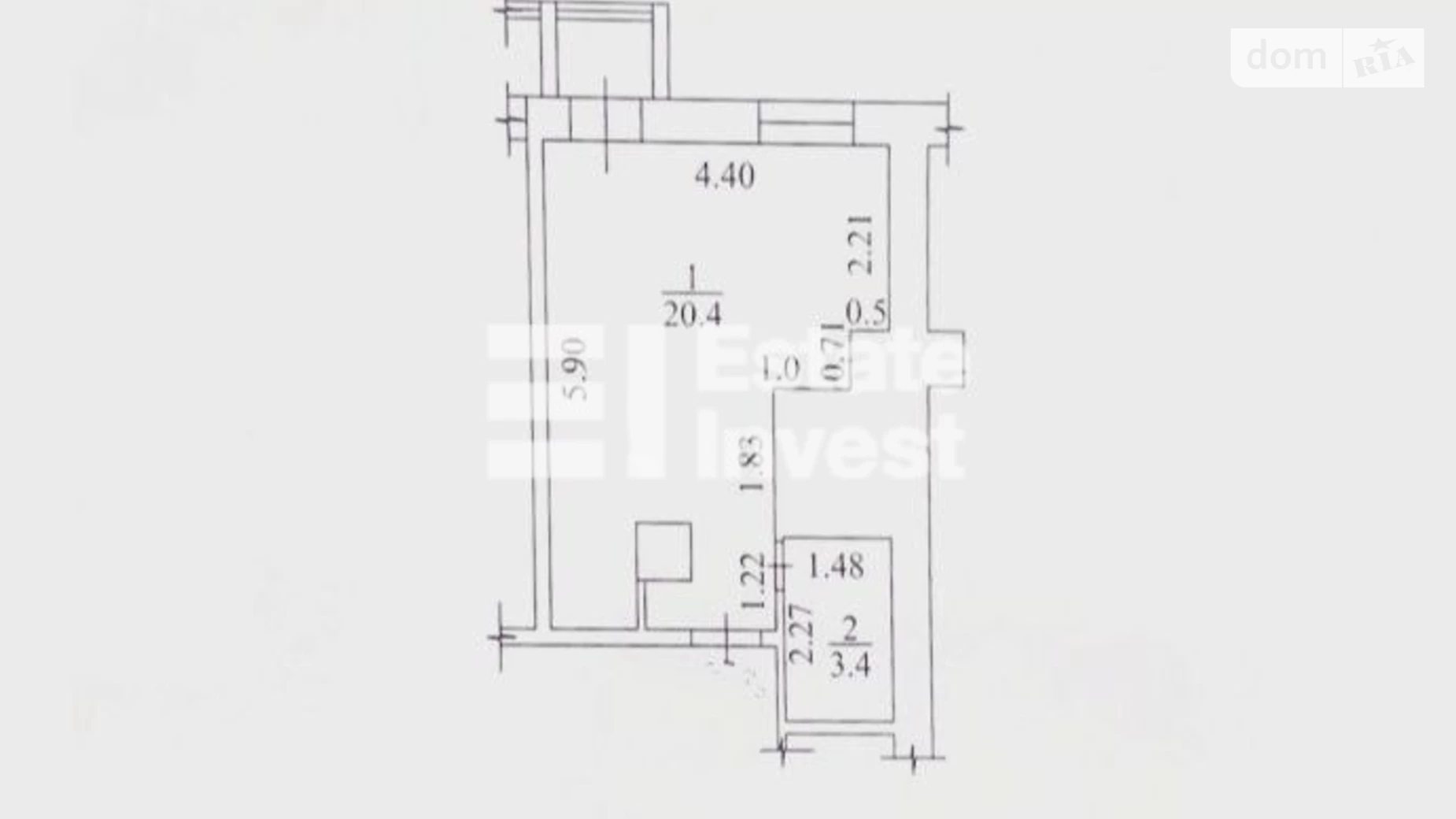 Продается 1-комнатная квартира 24 кв. м в Харькове, ул. Тимирязева, 40