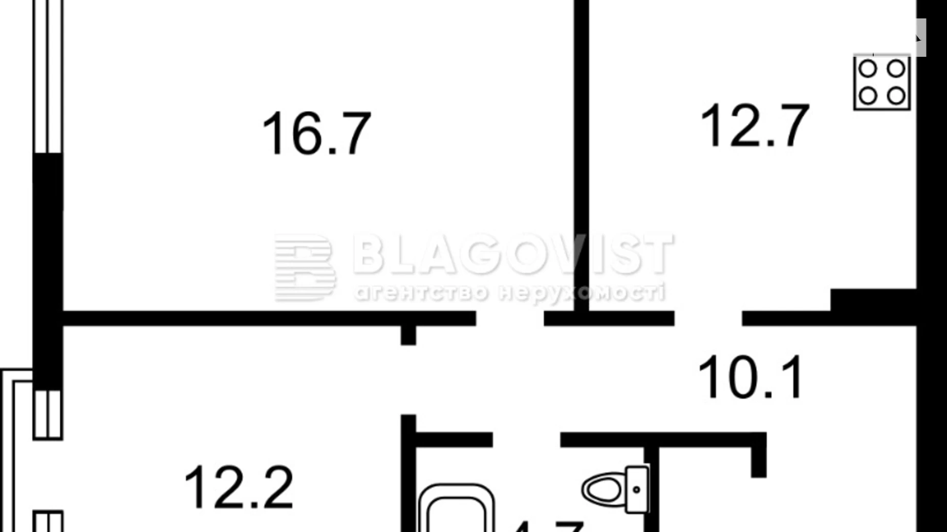 Продается 2-комнатная квартира 61.7 кв. м в Киеве, ул. Семьи Кульженков, 8 - фото 2