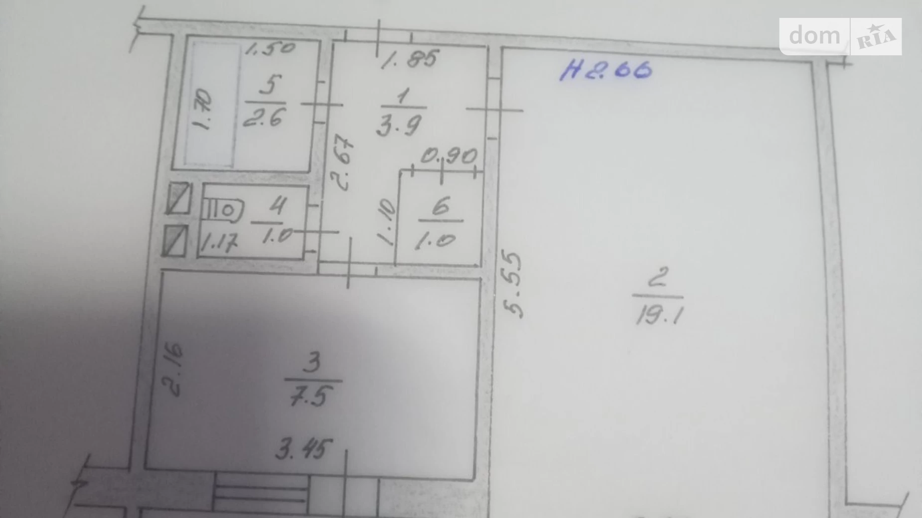 Продается 1-комнатная квартира 36.5 кв. м в Тарасовке, пер. Патриотов