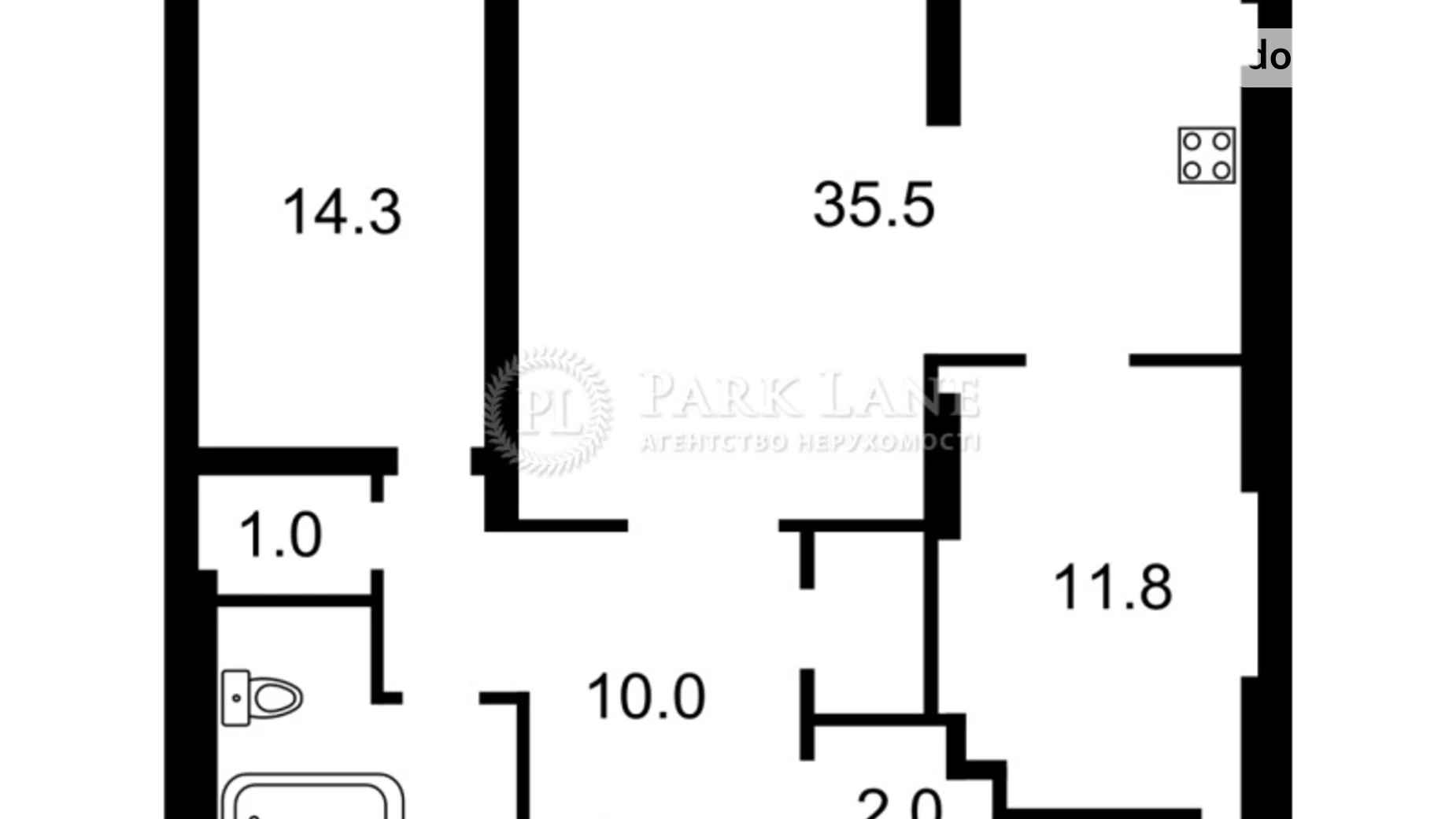 Продается 2-комнатная квартира 81.6 кв. м в Киеве, ул. Лобановского