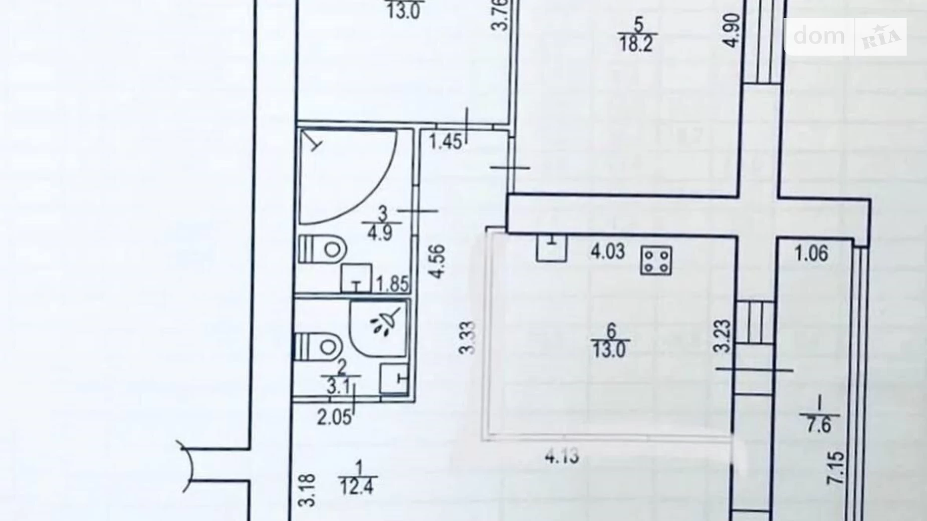 Продается 3-комнатная квартира 97 кв. м в Днепре, ул. Космическая, 3А