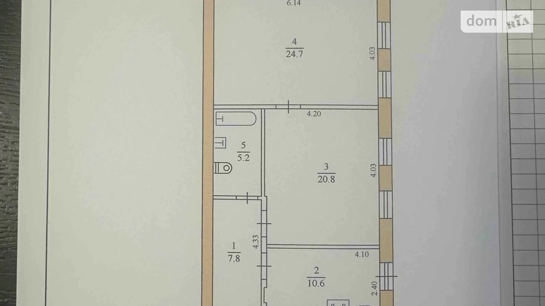 2-кімнатна квартира 69 кв. м у Тернополі, вул. В'ячеслава Чорновола, 5