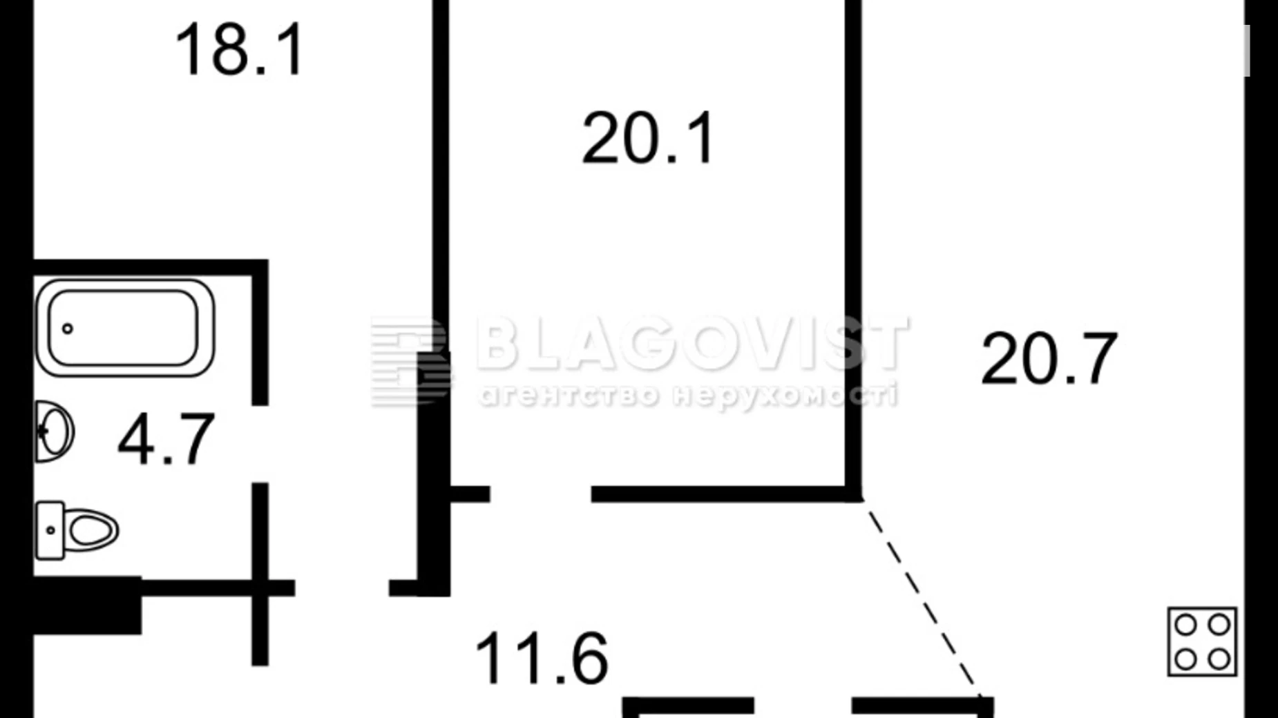 Продается 2-комнатная квартира 84.8 кв. м в Киеве, ул. Маккейна Джона, 3А - фото 2