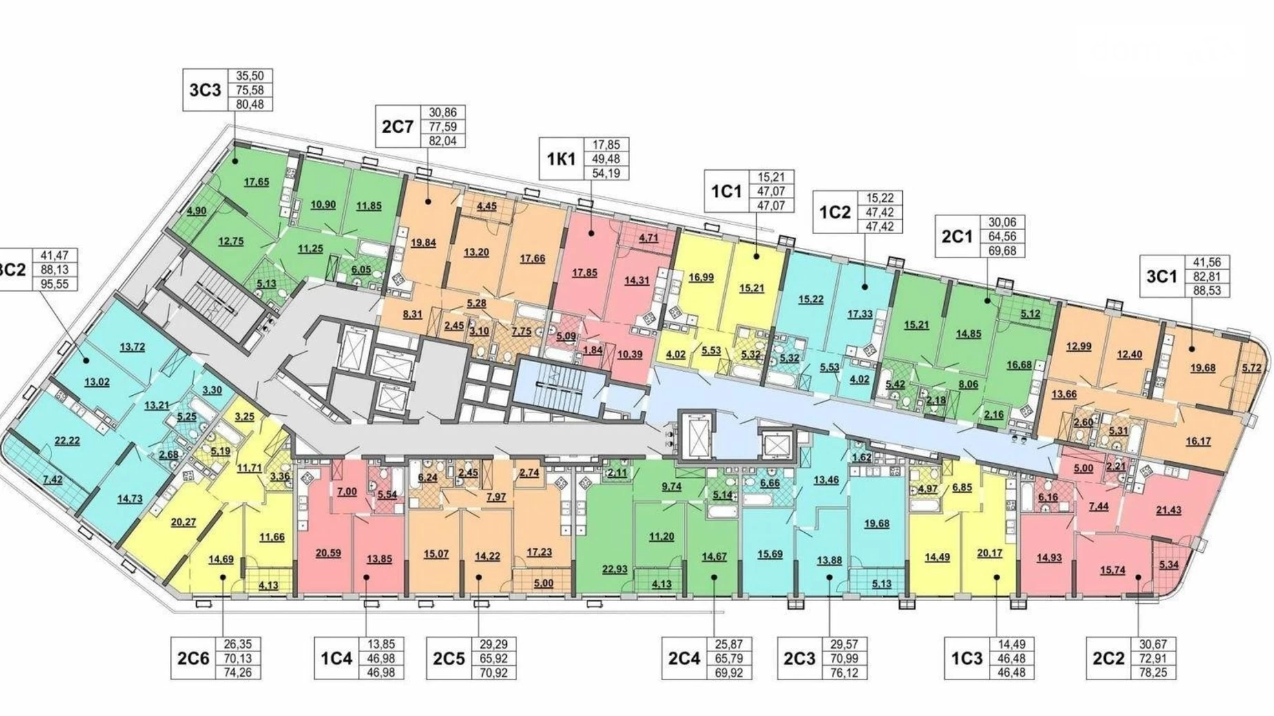 Продается 1-комнатная квартира 46.48 кв. м в Киеве, ул. Причальная, 12