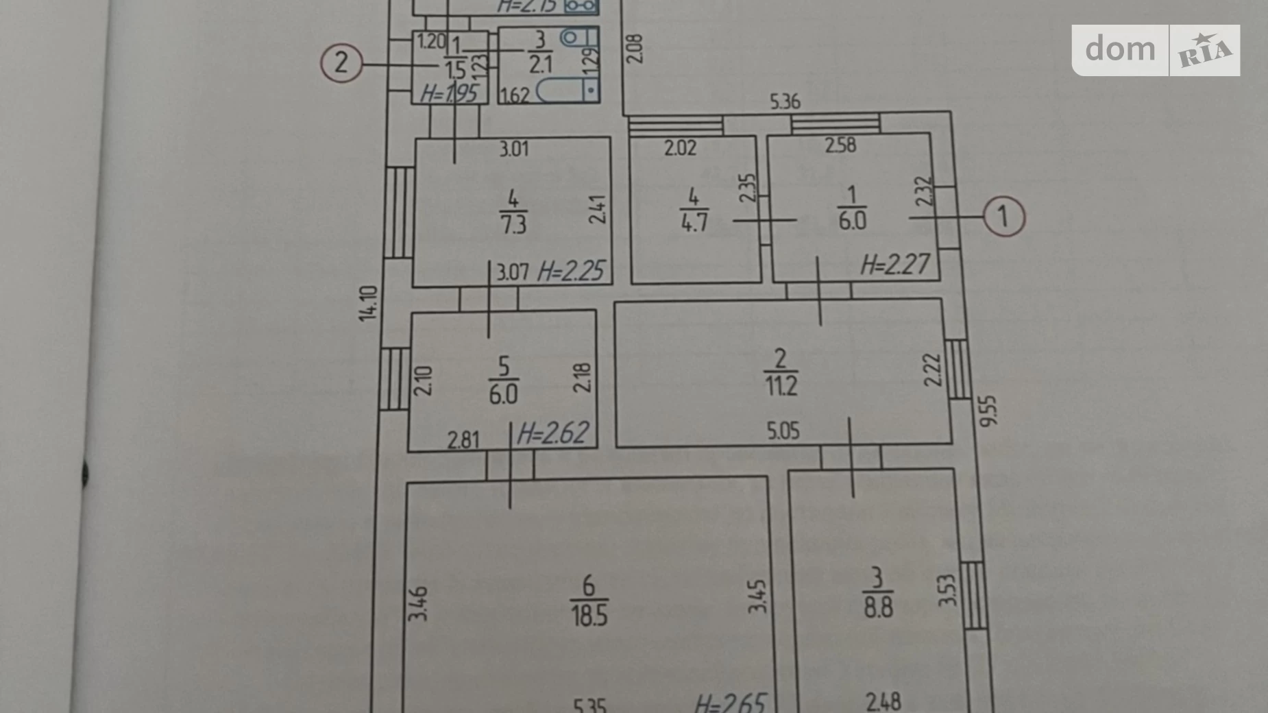 Продается часть дома 51.8 кв. м с камином, цена: 34500 $ - фото 2