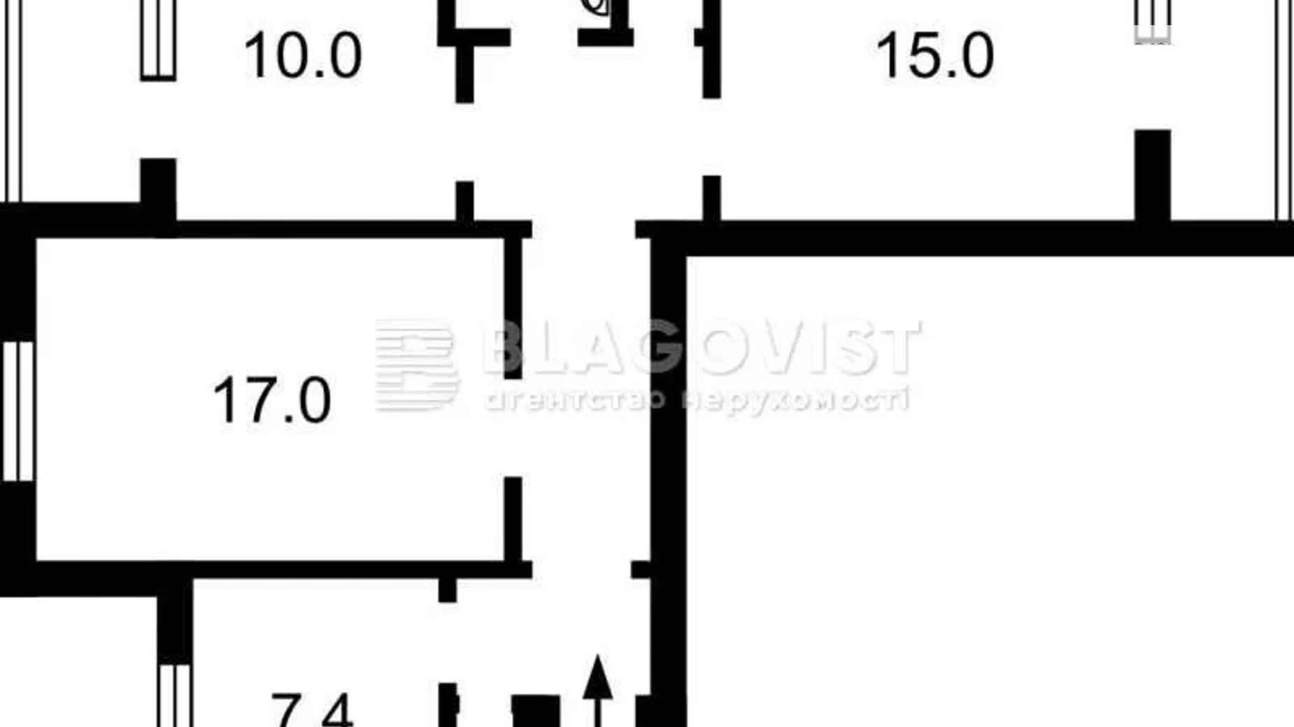 Продается 3-комнатная квартира 71 кв. м в Киеве, ул. Княжий Затон, 12