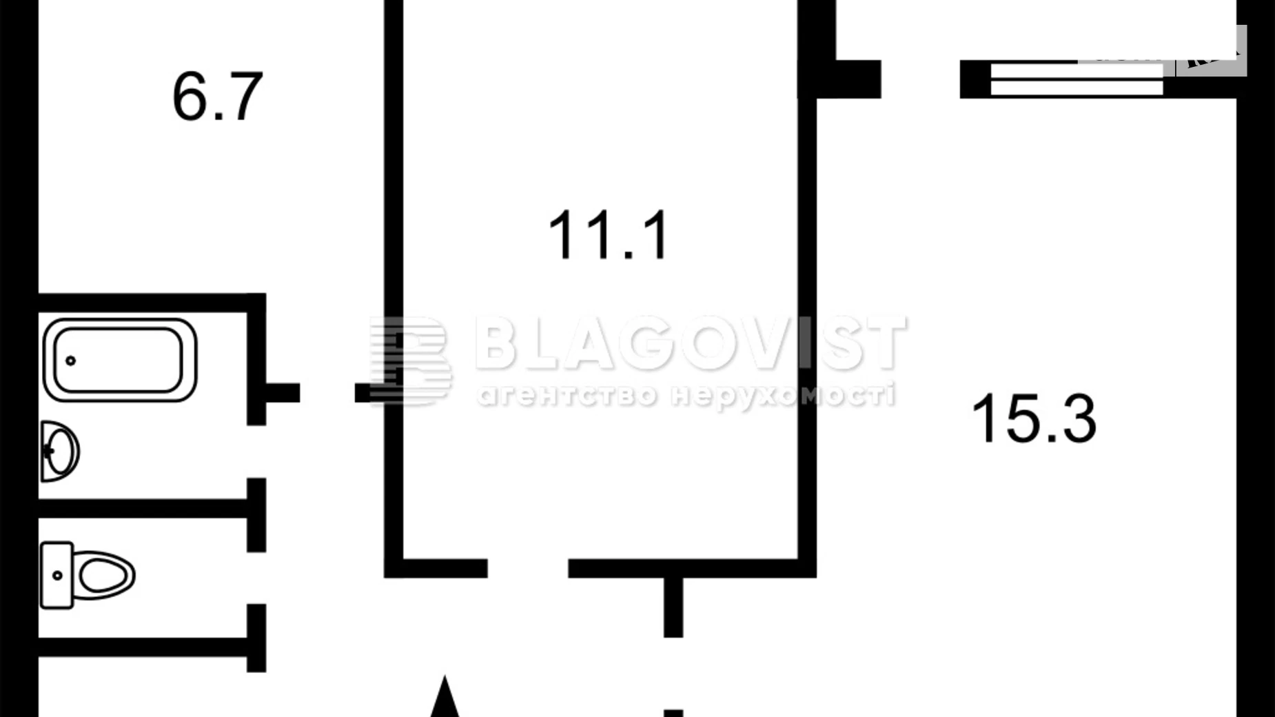 Продается 2-комнатная квартира 47 кв. м в Киеве, ул. Александра Архипенко, 3А