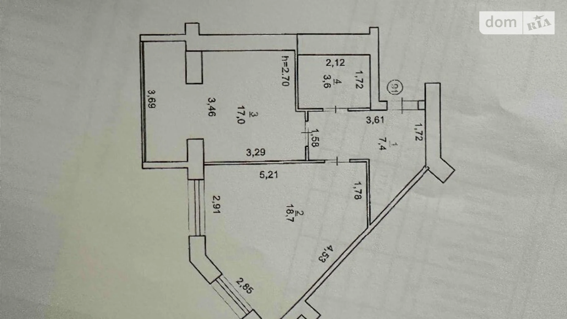 Продается 1-комнатная квартира 47 кв. м в Хмельницком, цена: 58790 $ - фото 5
