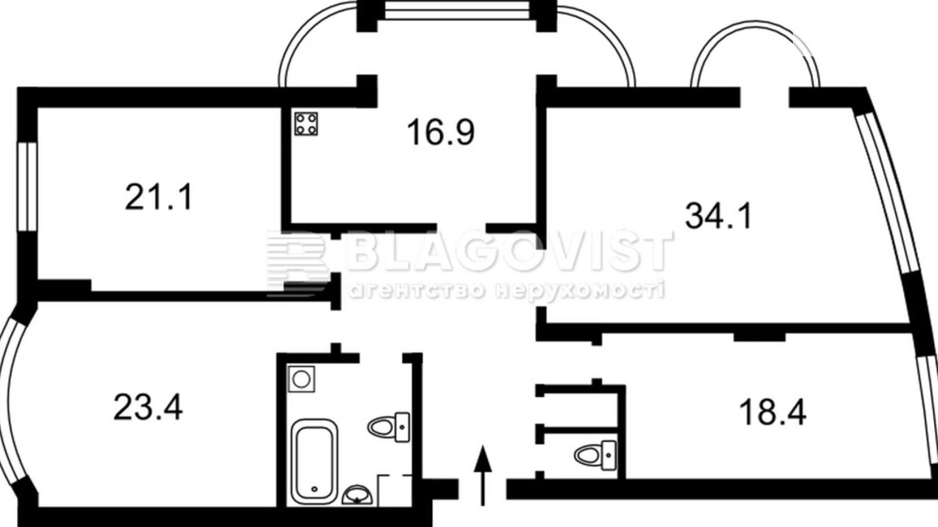 Продается 4-комнатная квартира 152 кв. м в Киеве, ул. Старонаводницкая, 6Б - фото 2