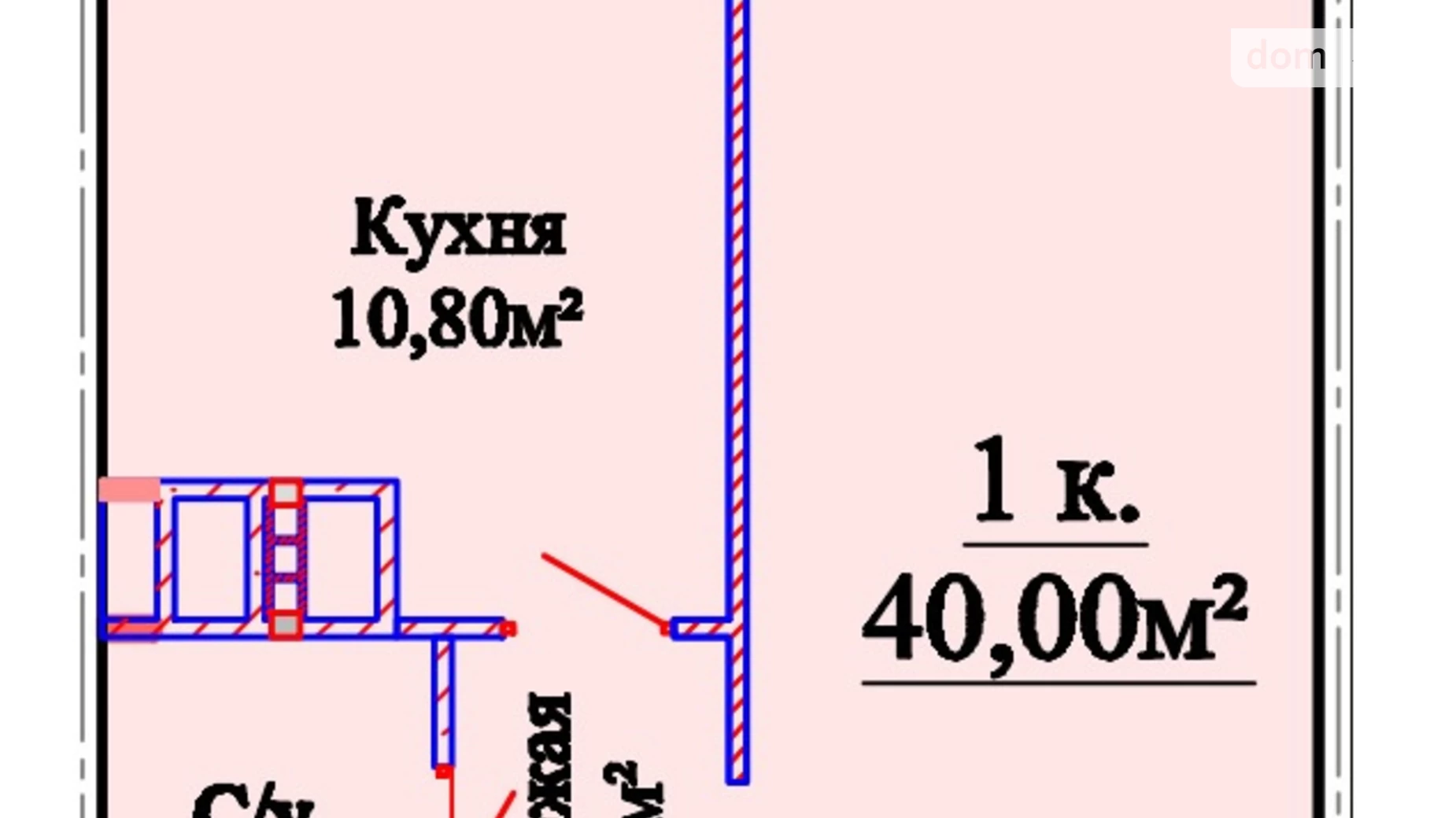 Продается 1-комнатная квартира 40 кв. м в Одессе, ул. Михайловская