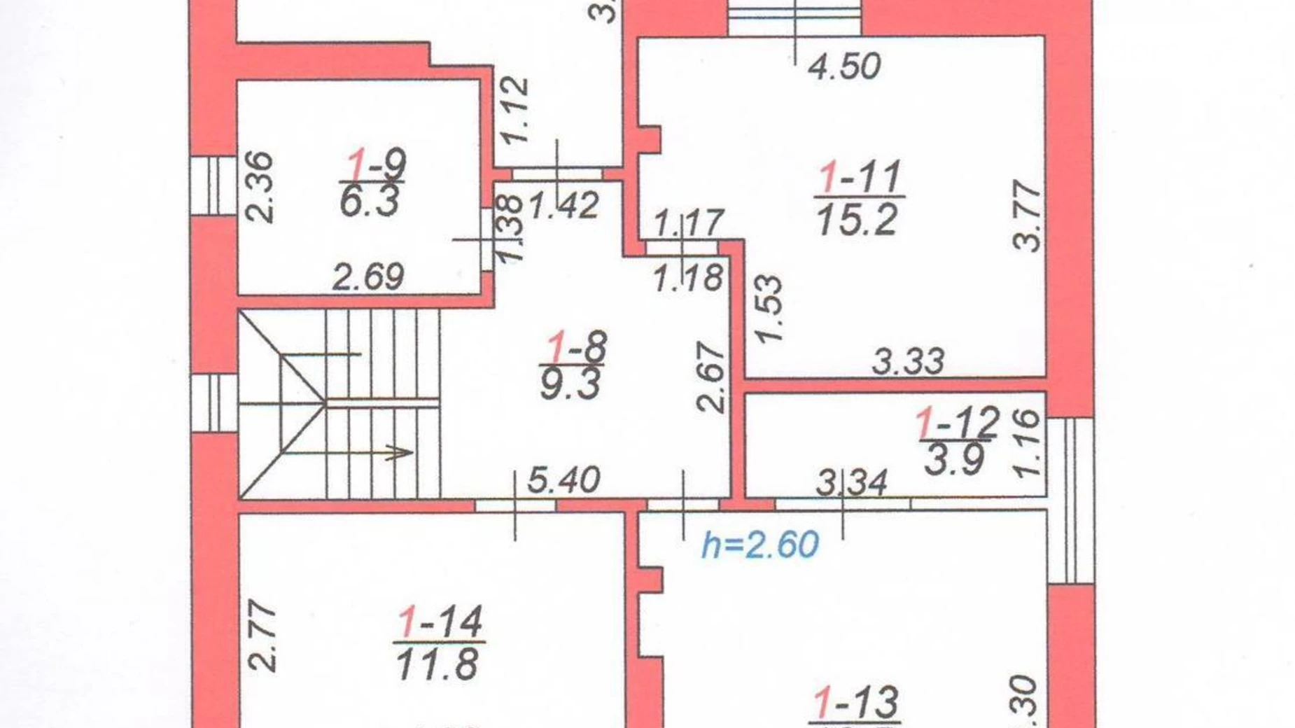 Продается дом на 2 этажа 158.8 кв. м с верандой, Левадна