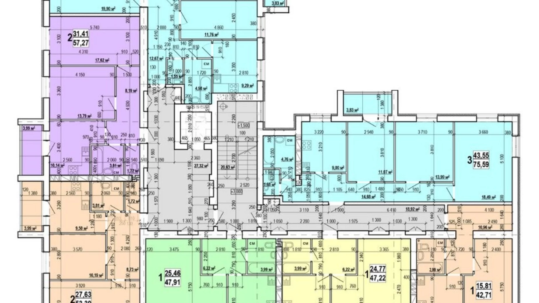 Продается 1-комнатная квартира 48 кв. м в Харькове, ул. Мира, 3