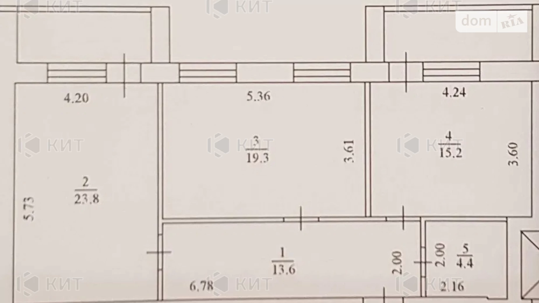 Продается 2-комнатная квартира 82 кв. м в Харькове, ул. Франковская, 10