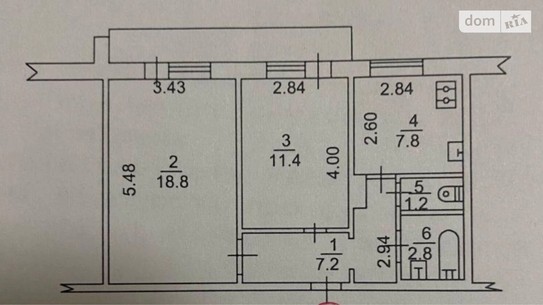 Продається 2-кімнатна квартира 51 кв. м у Києві, вул. Левка Лук'яненка, 7А - фото 2