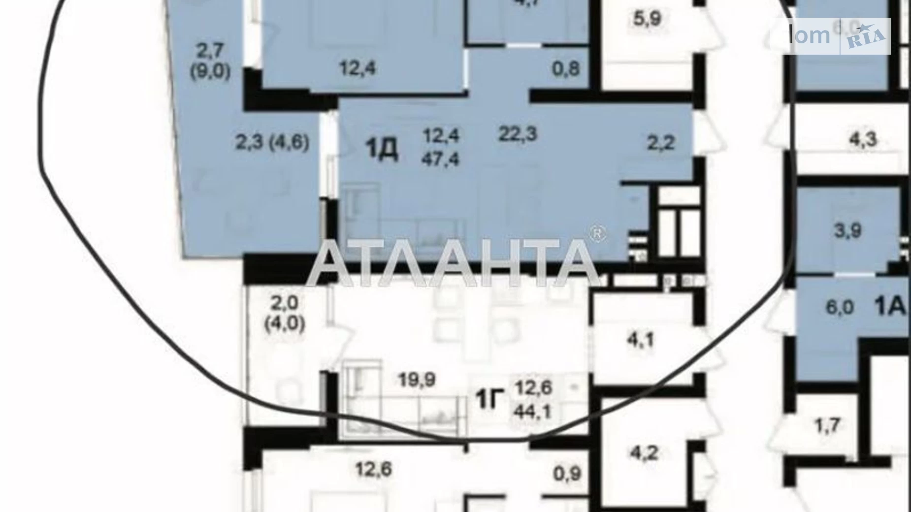 Продается 1-комнатная квартира 47 кв. м в Виннице, пер. Кирпичный