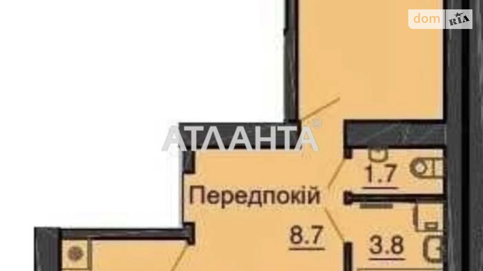 Продається 2-кімнатна квартира 70.7 кв. м у Новосілках, вул. Миру