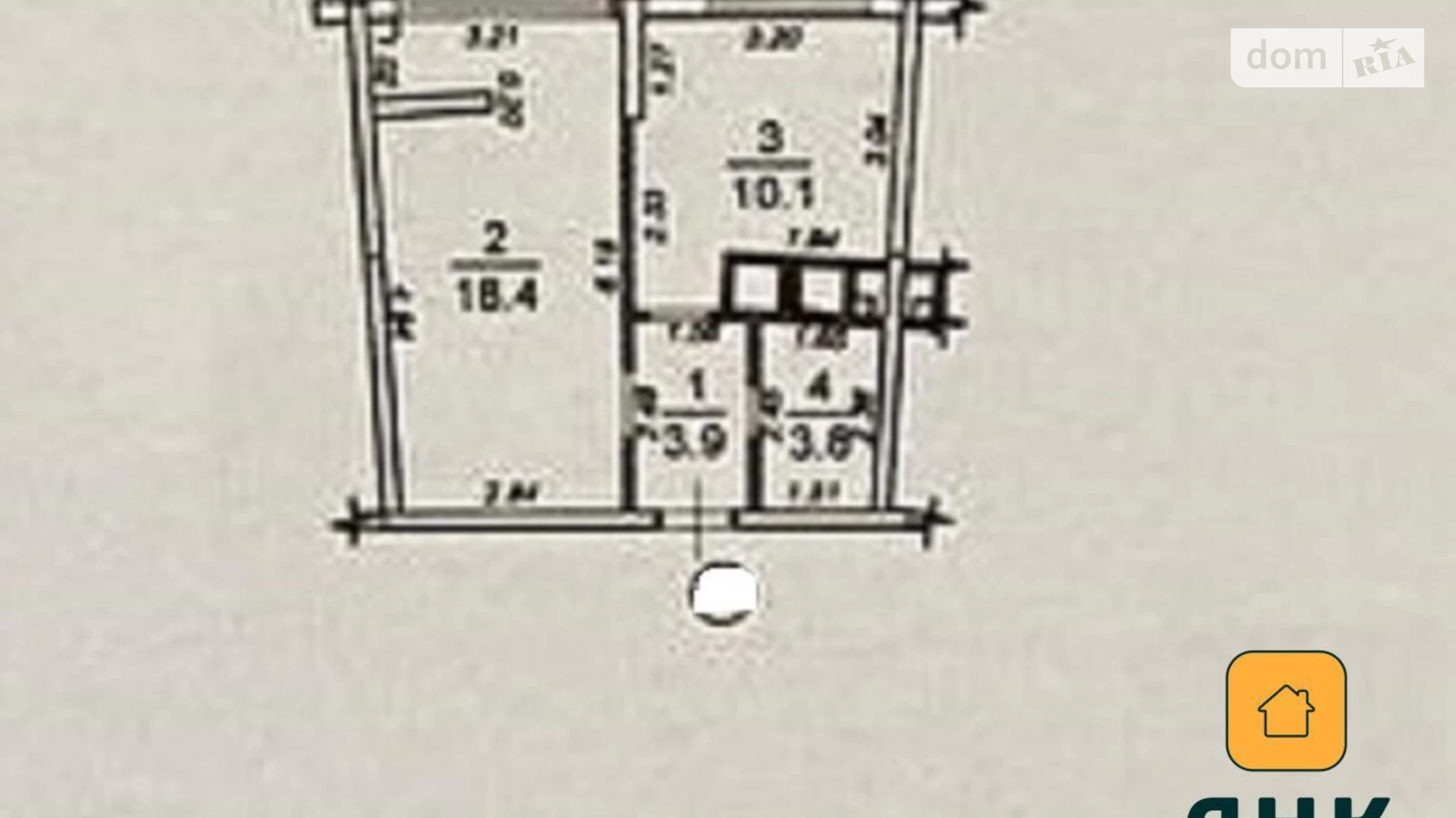 Продается 1-комнатная квартира 37 кв. м в Одессе, ул. Каманина, 16А/1