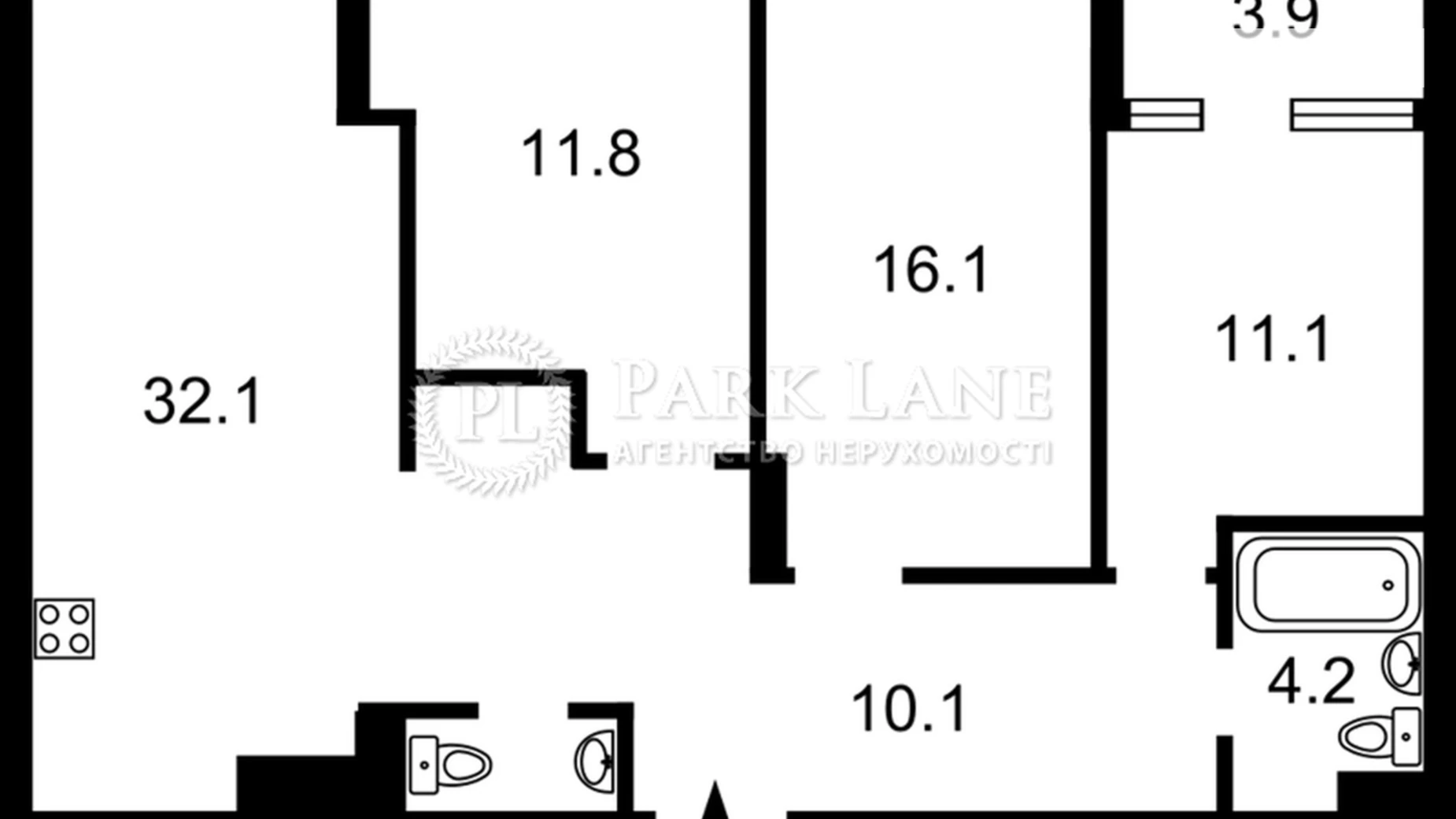 Продается 3-комнатная квартира 92 кв. м в Киеве, ул. Евгения Сверстюка, 6