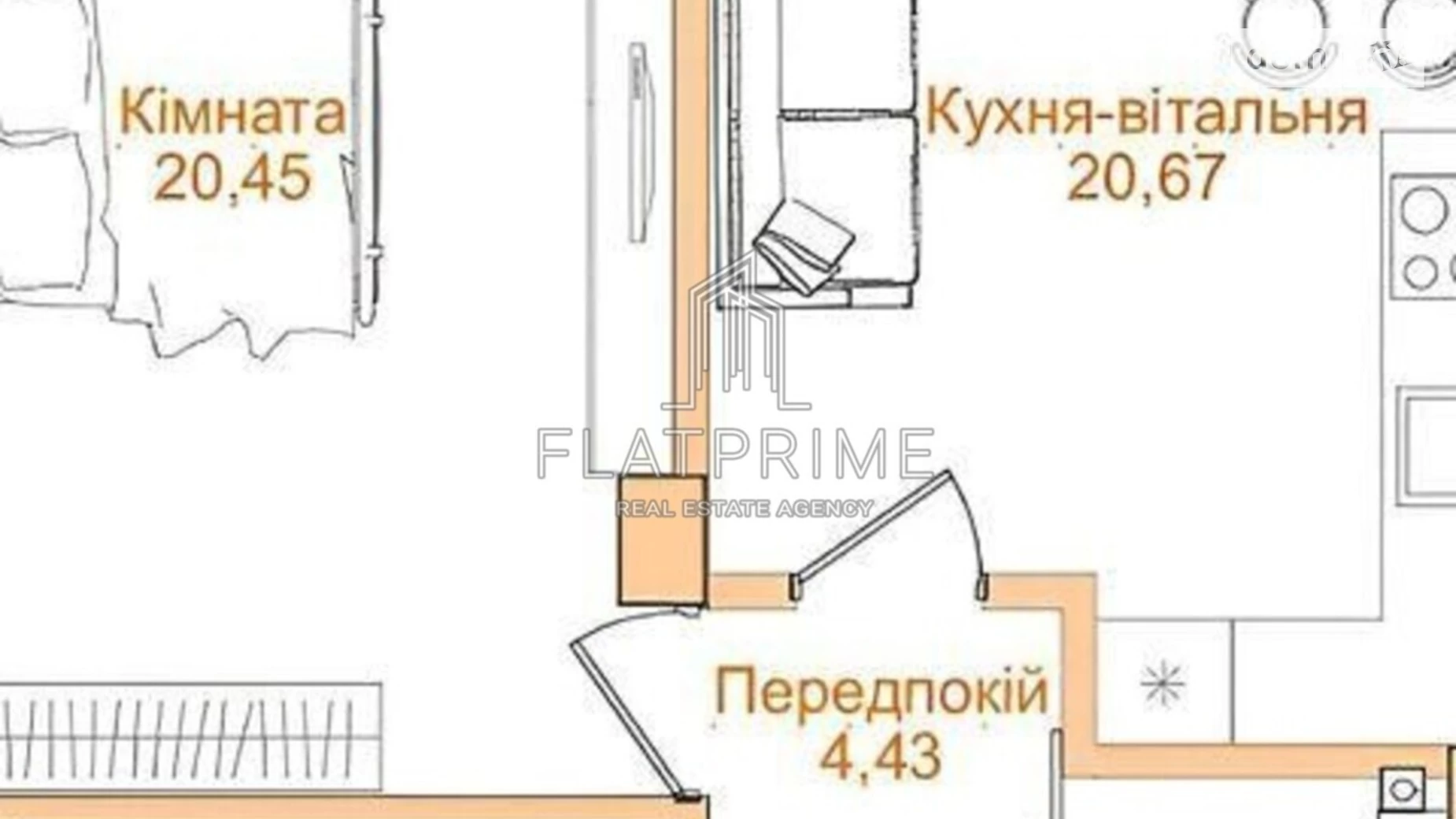 Продается 1-комнатная квартира 53 кв. м в Киеве, Крепостной(Тверской) туп., 7Б - фото 4