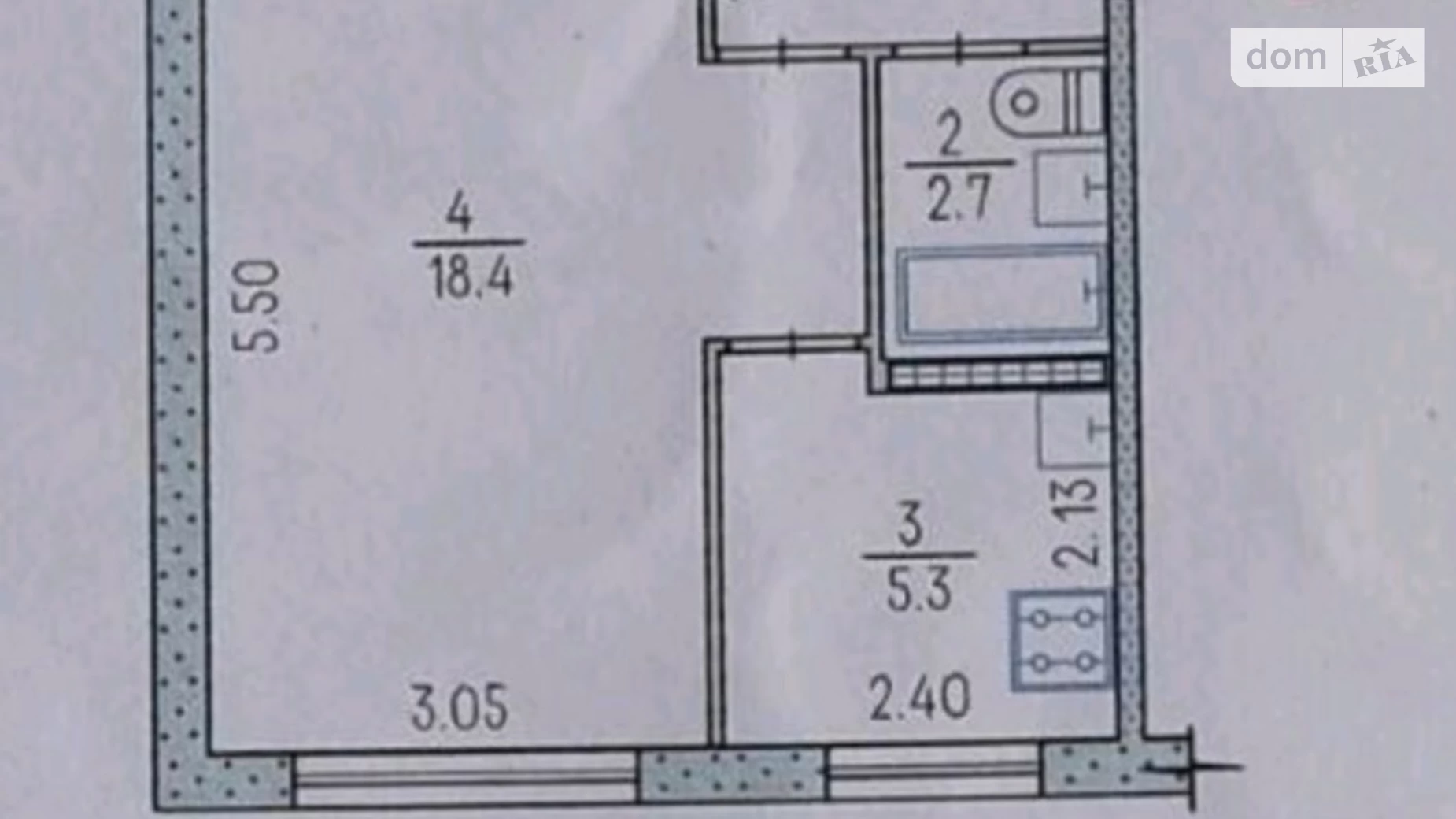 Продается 1-комнатная квартира 29.2 кв. м в Харькове, ул. Танкопия, 21