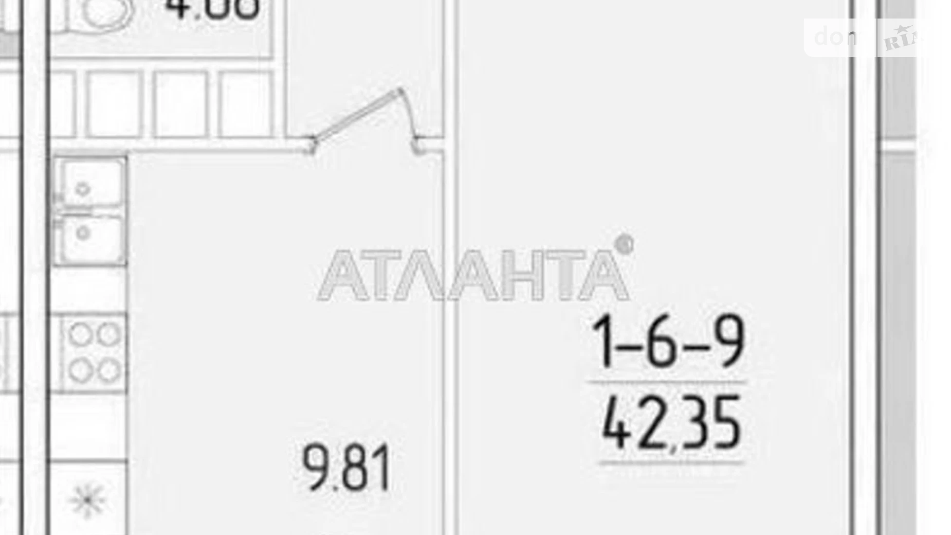 Продается 1-комнатная квартира 44 кв. м в Одессе, ул. Краснова - фото 5