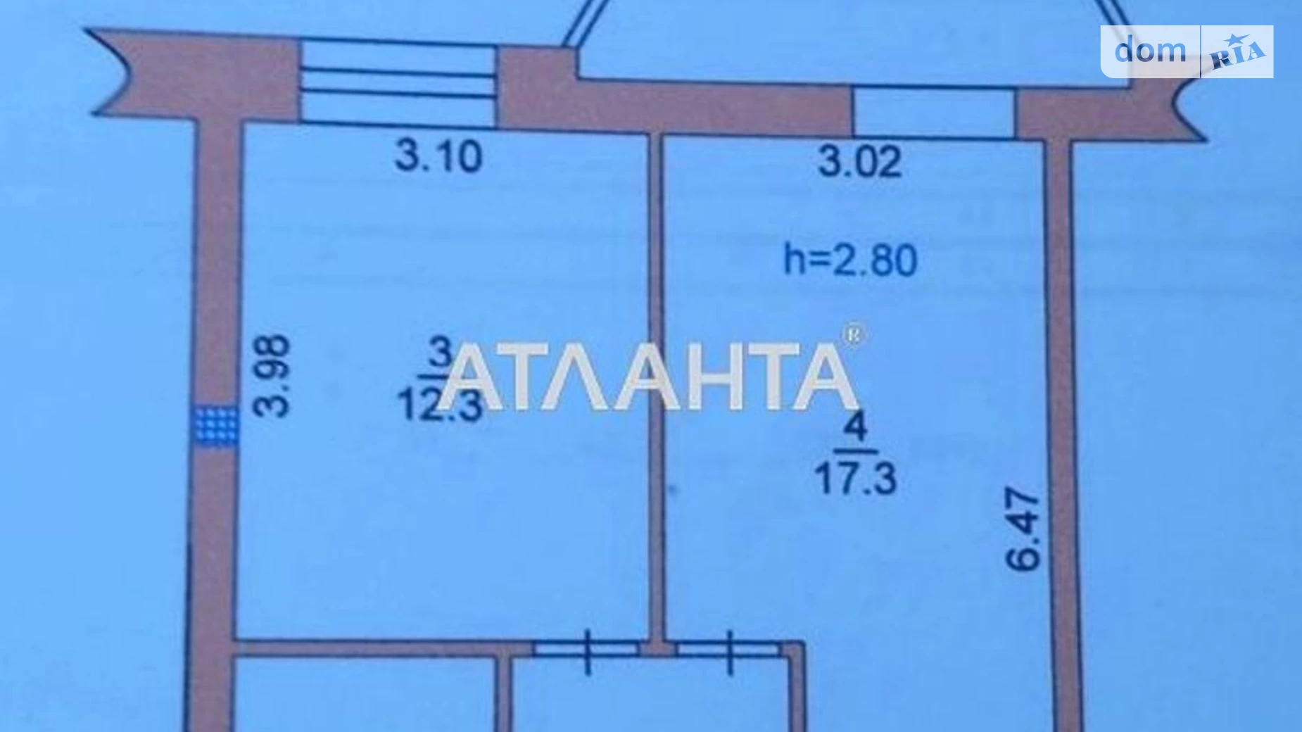 Продается 1-комнатная квартира 44 кв. м в Черноморске, ул. Лазурная(Гайдара), 2/1Б - фото 4