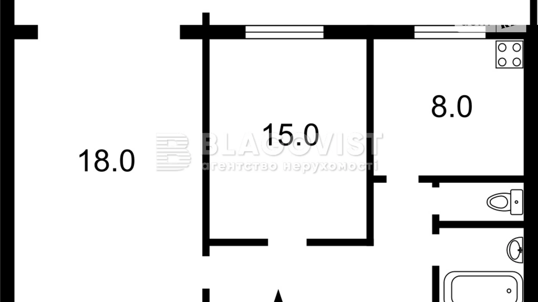 Продается 2-комнатная квартира 48 кв. м в Киеве, ул. Шолом-Алейхема, 13 - фото 2