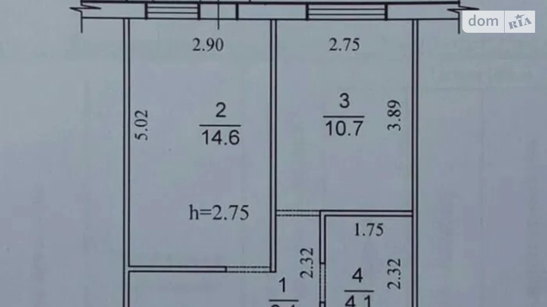 Продается 1-комнатная квартира 36 кв. м в Днепре, ул. Научная, 54