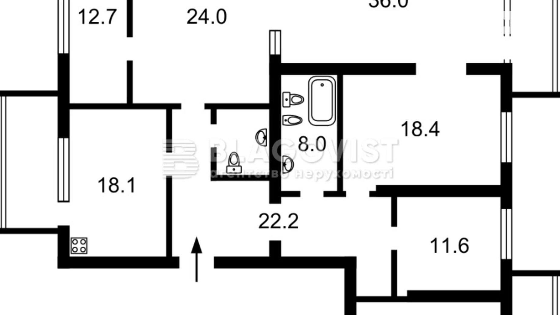 Продается 6-комнатная квартира 190 кв. м в Киеве, ул. Сергeя Данченко, 5 - фото 2