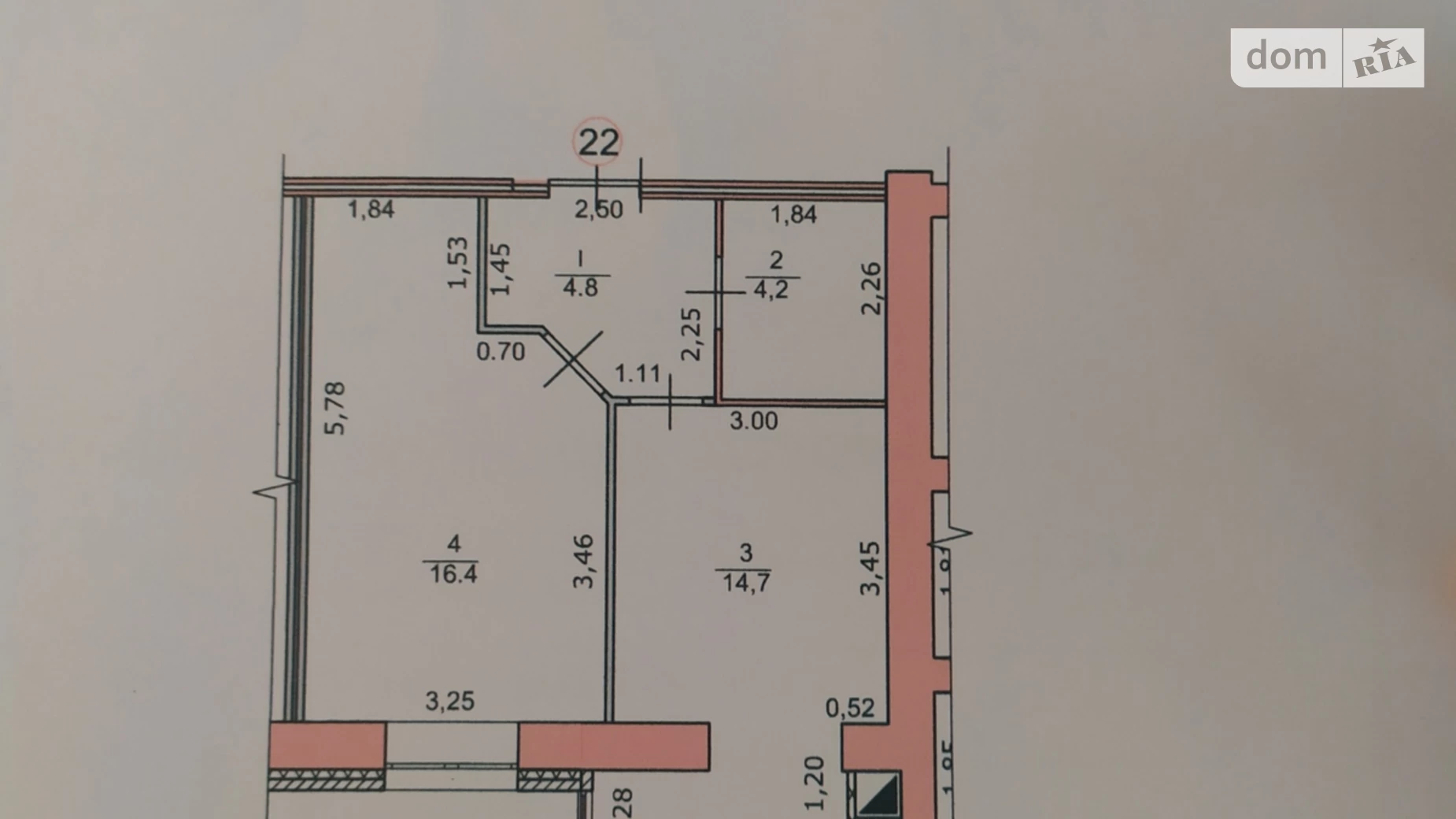 Продается 1-комнатная квартира 40 кв. м в Чернигове, ул. Любецкая, 106 - фото 2